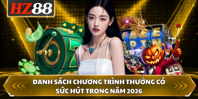 Danh sách chương trình thưởng có sức hút trong năm 2026